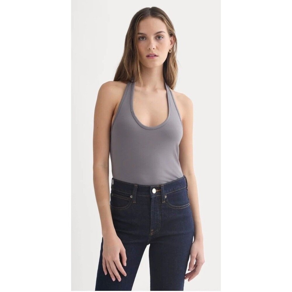 Everlane Halter Neck Women's Tank Top Grey 90s Sexy SOLD OUT Small